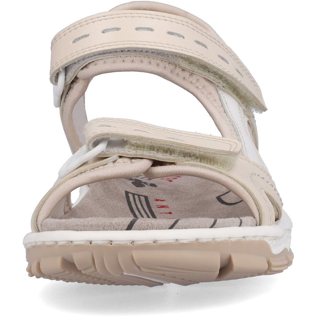 RIEKER Basutės moterims, Smėlio, SANDALS 8