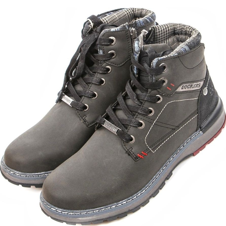 DOCKERS Aulinukai vyrams, Juoda, BOOTIES 1