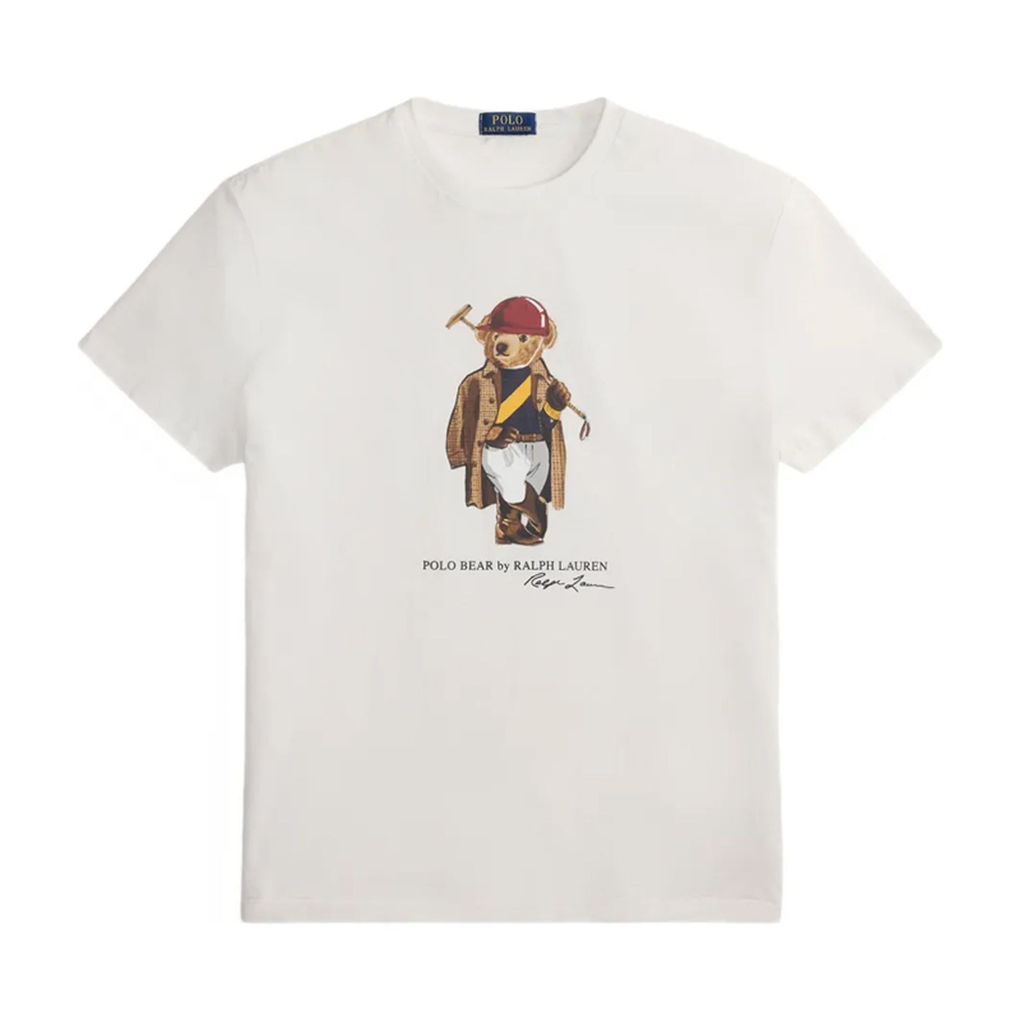 POLO RALPH LAUREN Marškinėliai trump. rankovėmis vyrams, Balta, Knit-t-shirt 1