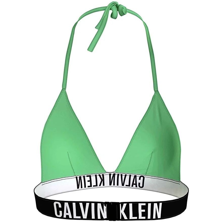 CALVIN KLEIN UW Viršutinė kostiumėlio dalis moterims, Žalia, Triangle swim bra 3