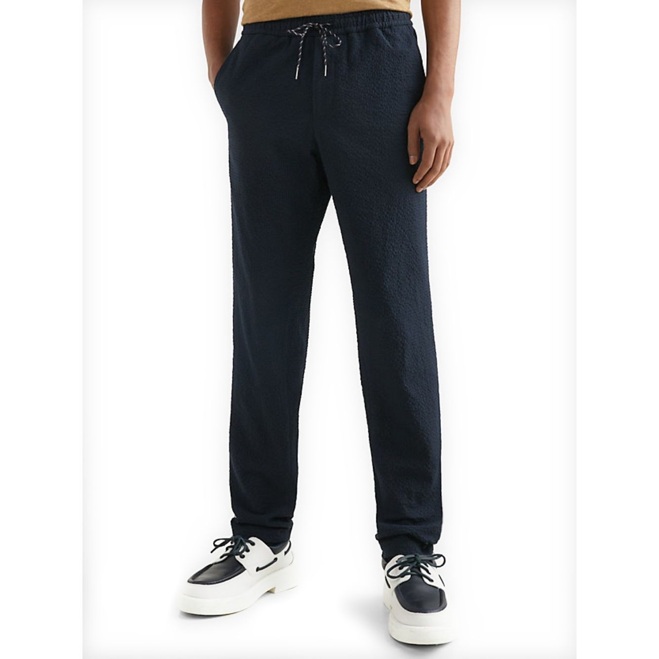 TOMMY HILFIGER Sportinės kelnės vyrams, Mėlyna, Hampton seersucker pant 2