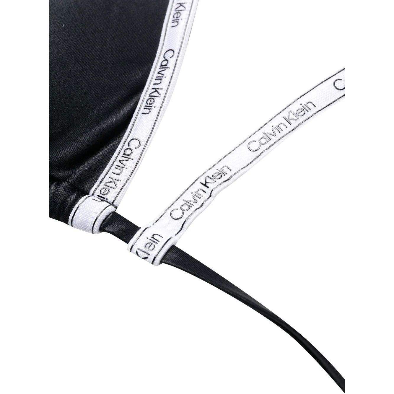 CALVIN KLEIN UW Viršutinė kostiumėlio dalis moterims, Juoda, Swim one shoulder top 3