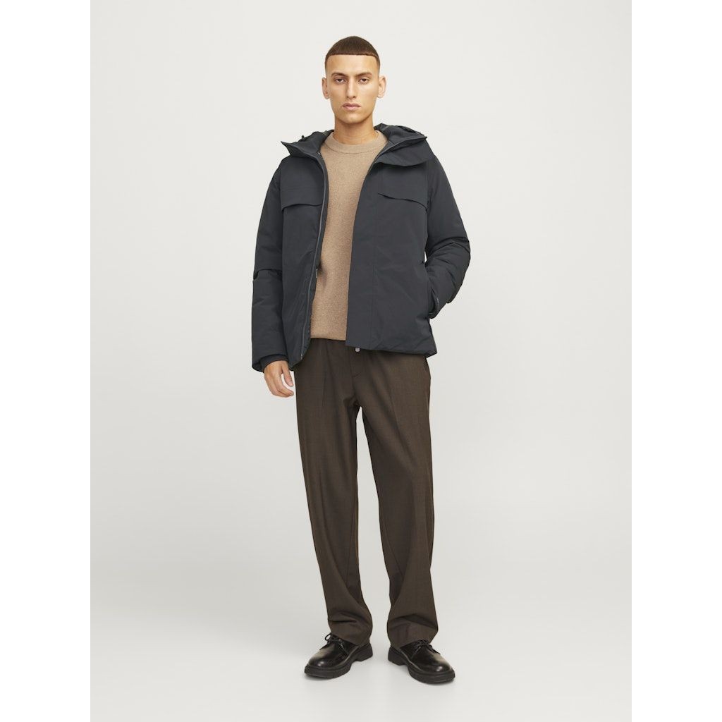 JACK & JONES Pūkinė striukė vyrams, Mėlyna, Wave jacket 4