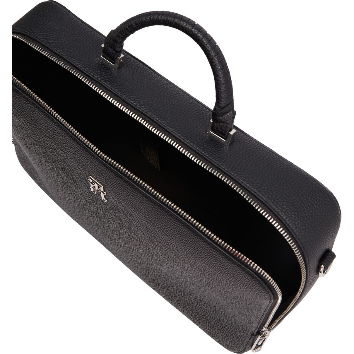 TOMMY HILFIGER Dėklas kompiuteriui moterims, Juoda, Emblem laptop bag 4