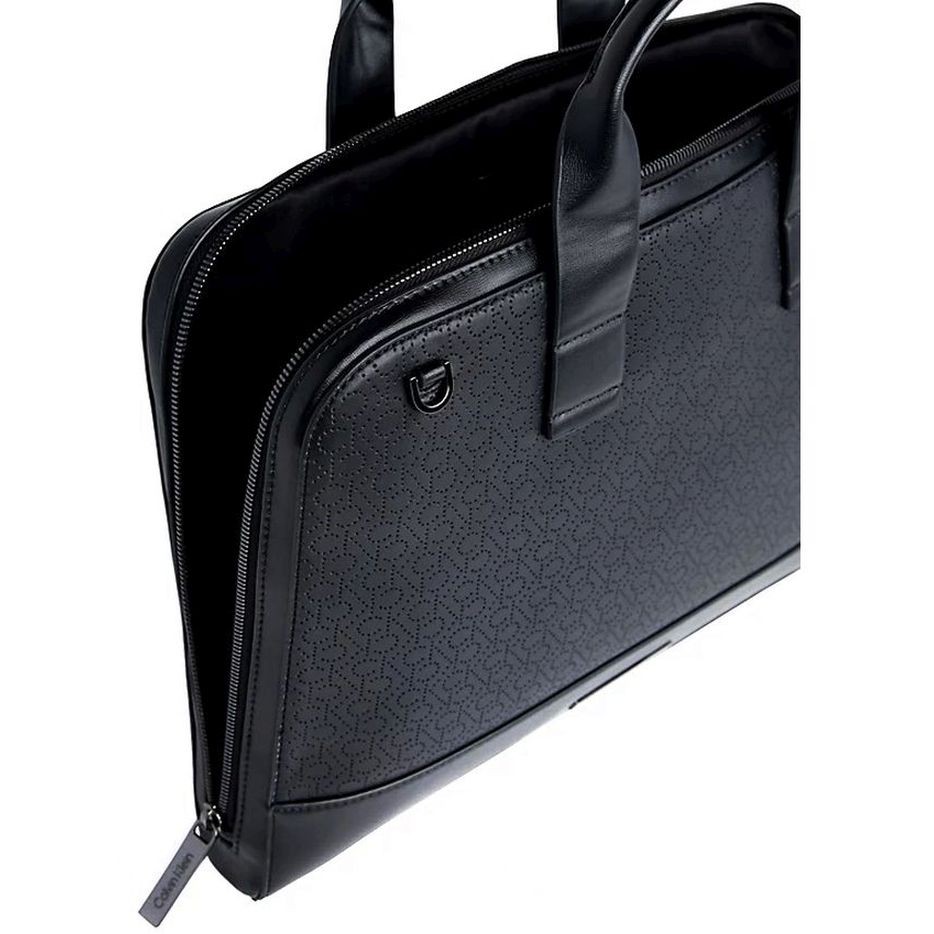 CALVIN KLEIN Dėklas kompiuteriui vyrams, Juoda, Modern bar slim laptop bag 4