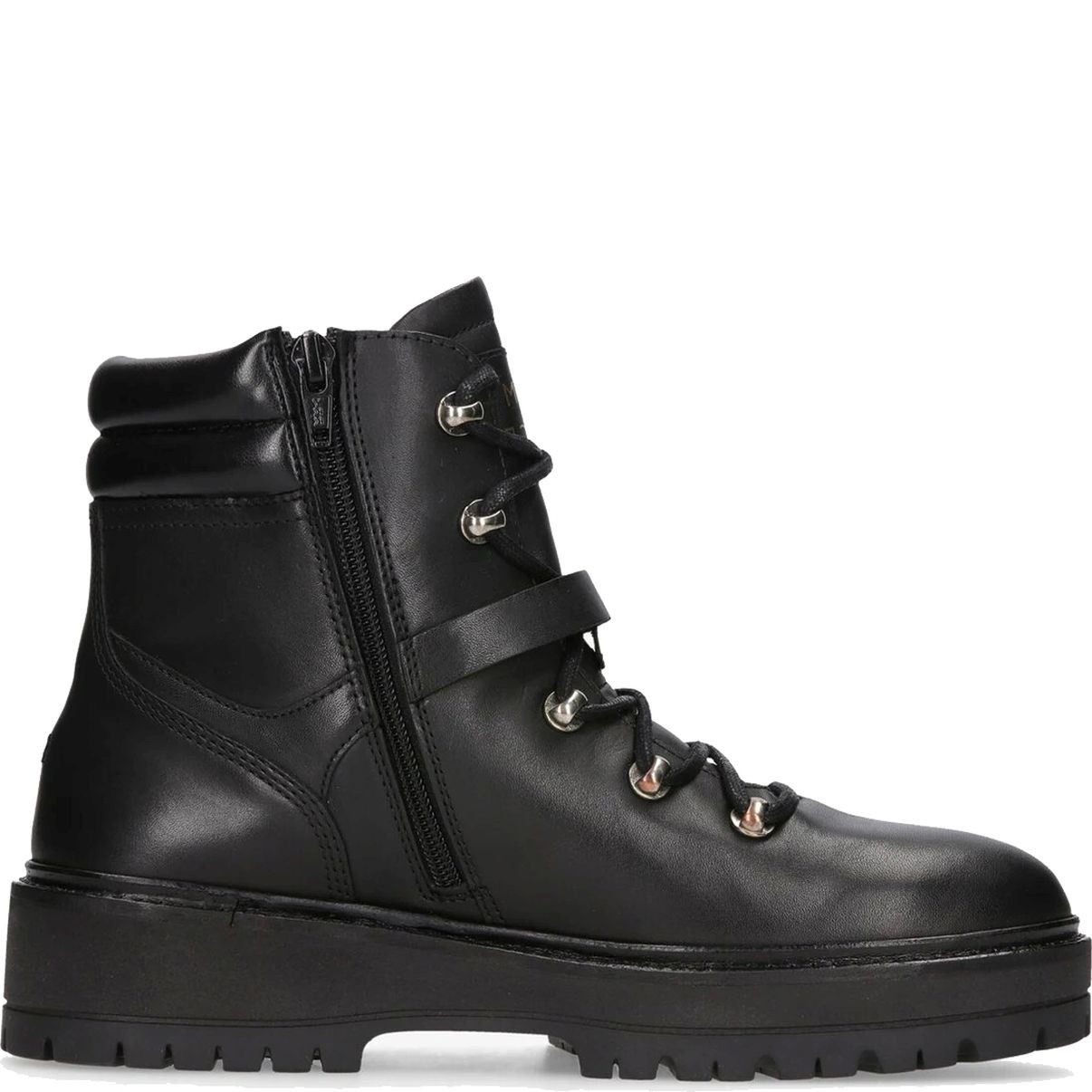 TOMMY HILFIGER Aulinukai moterims, Juoda, POLISHED LEATHER FLA 2