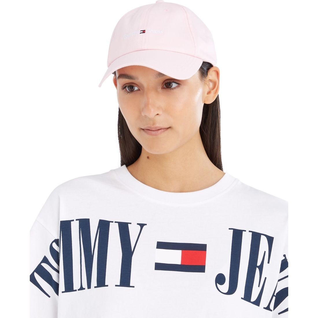 TOMMY JEANS Kepurė moterims, Rožinė, Sport cap 3