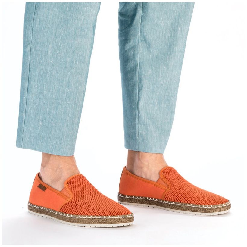 RIEKER Laisvalaikio bateliai vyrams, Oranžinė, LEISURE 2