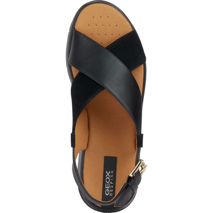 GEOX Basutės moterims, Juoda, Dandra sandals 5