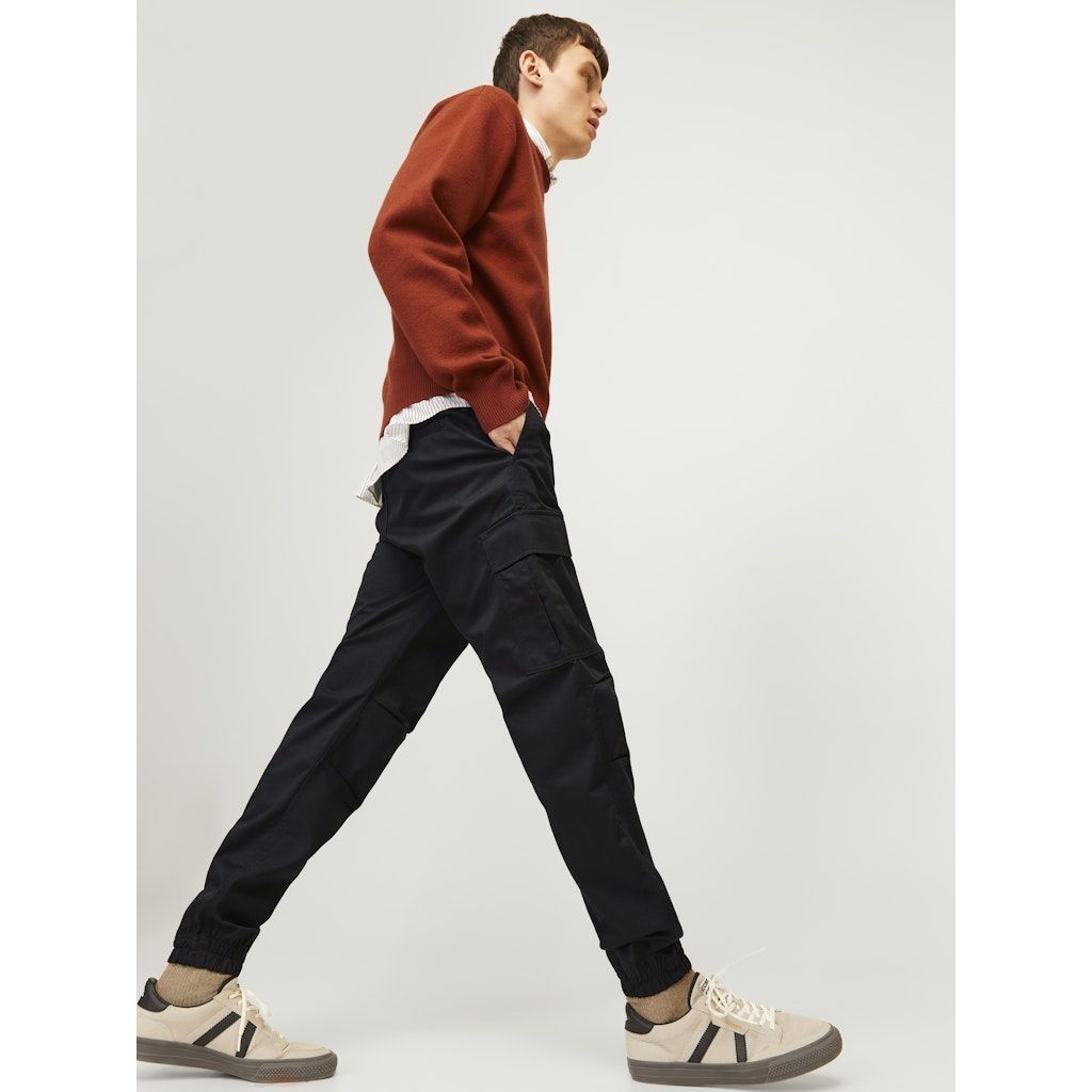 JACK & JONES Laisvalaikio kelnės vyrams, Juoda, Kane 8