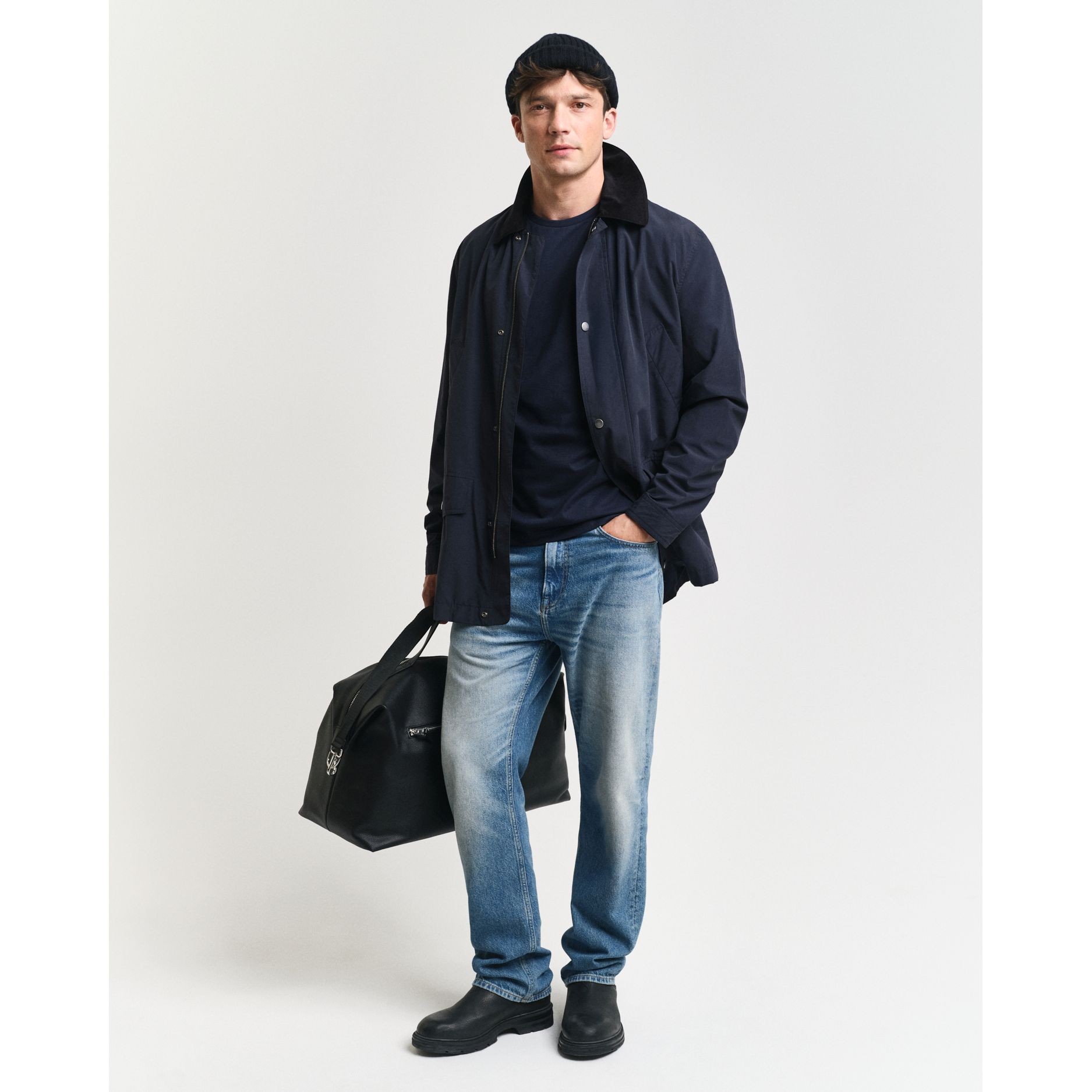 GANT Marškinėliai ilgom. rankovėmis vyrams, Mėlyna, Reg shield ls t-shirt 5