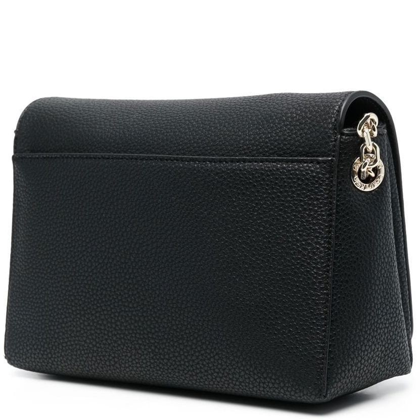 CALVIN KLEIN Rankinė per petį moterims, Juoda, Re-lock shoulder bag flap 2