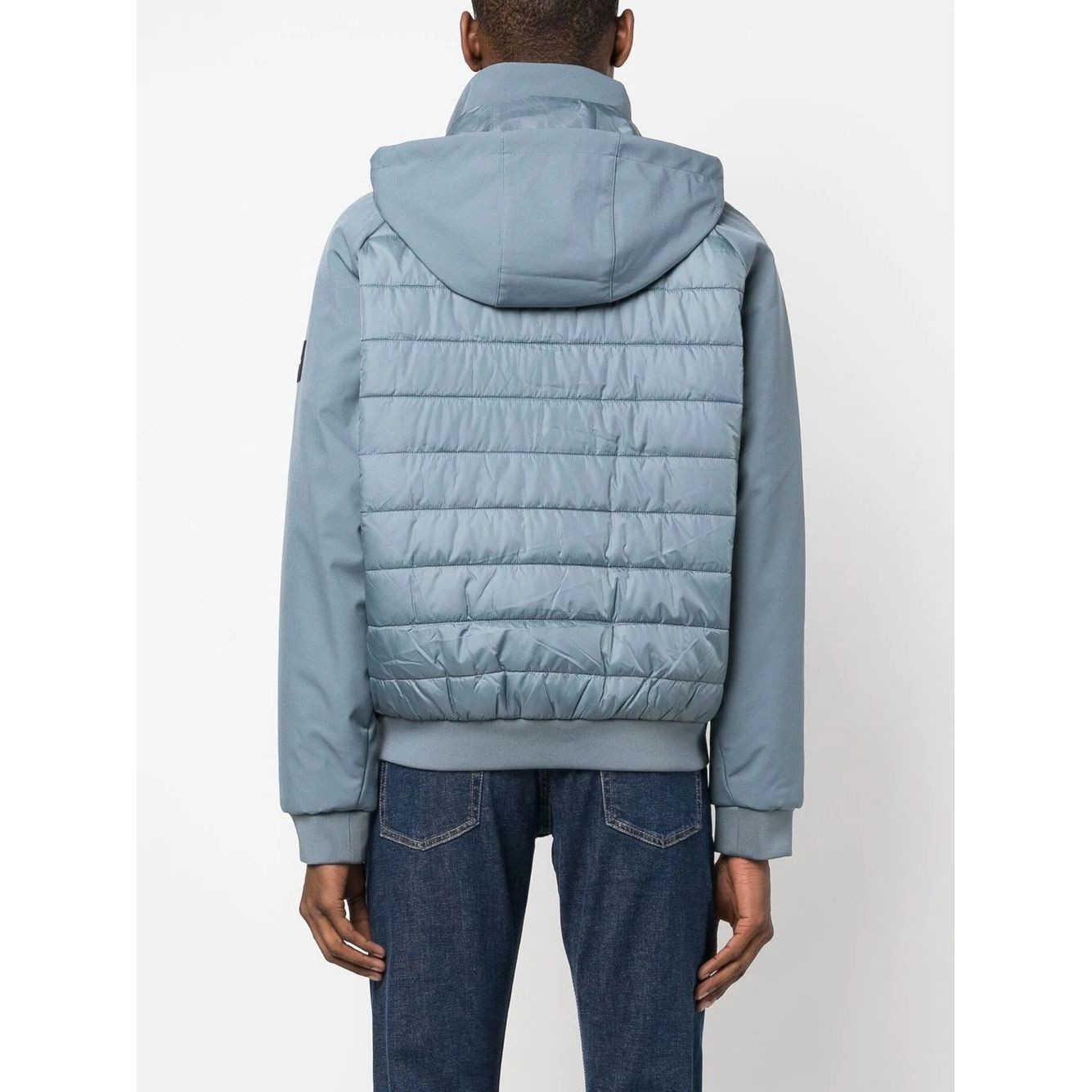 CALVIN KLEIN Lengva striukė vyrams, Pilka, Essential mix media jacket 4