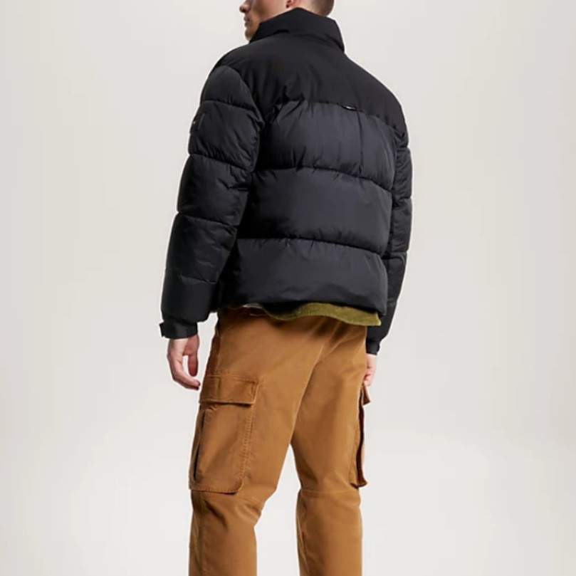 TOMMY HILFIGER Pūkinė striukė vyrams, Juoda, New york puffer jacket 3