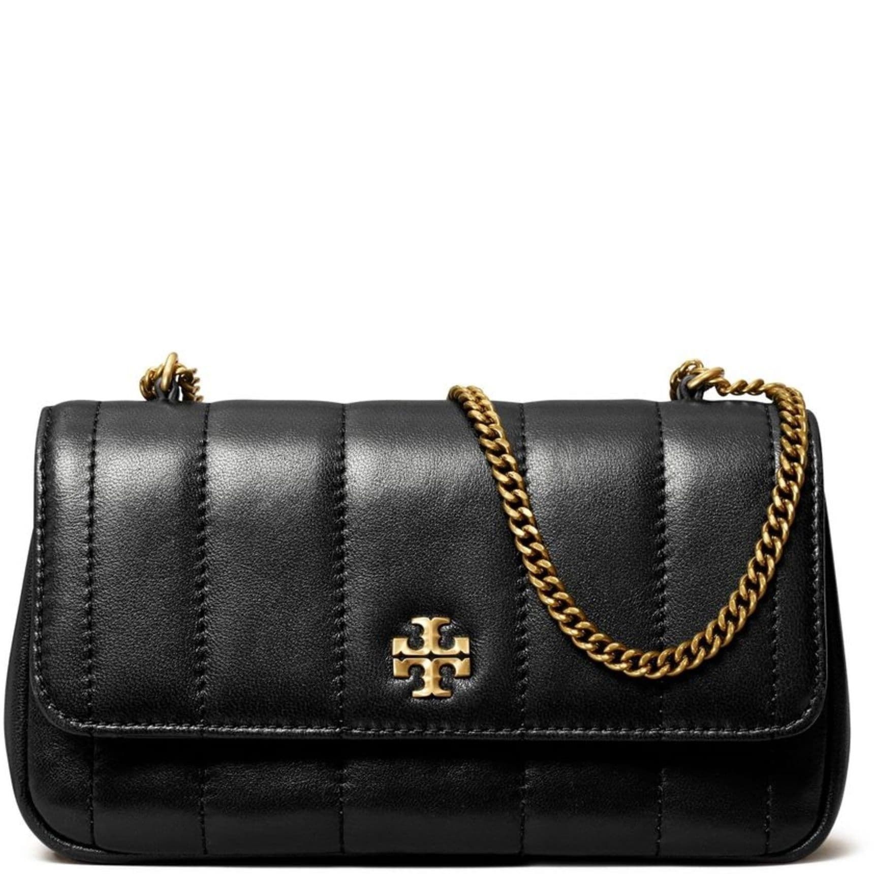 TORY BURCH Rankinė per petį moterims, Juoda, Kira mini flap bag 1