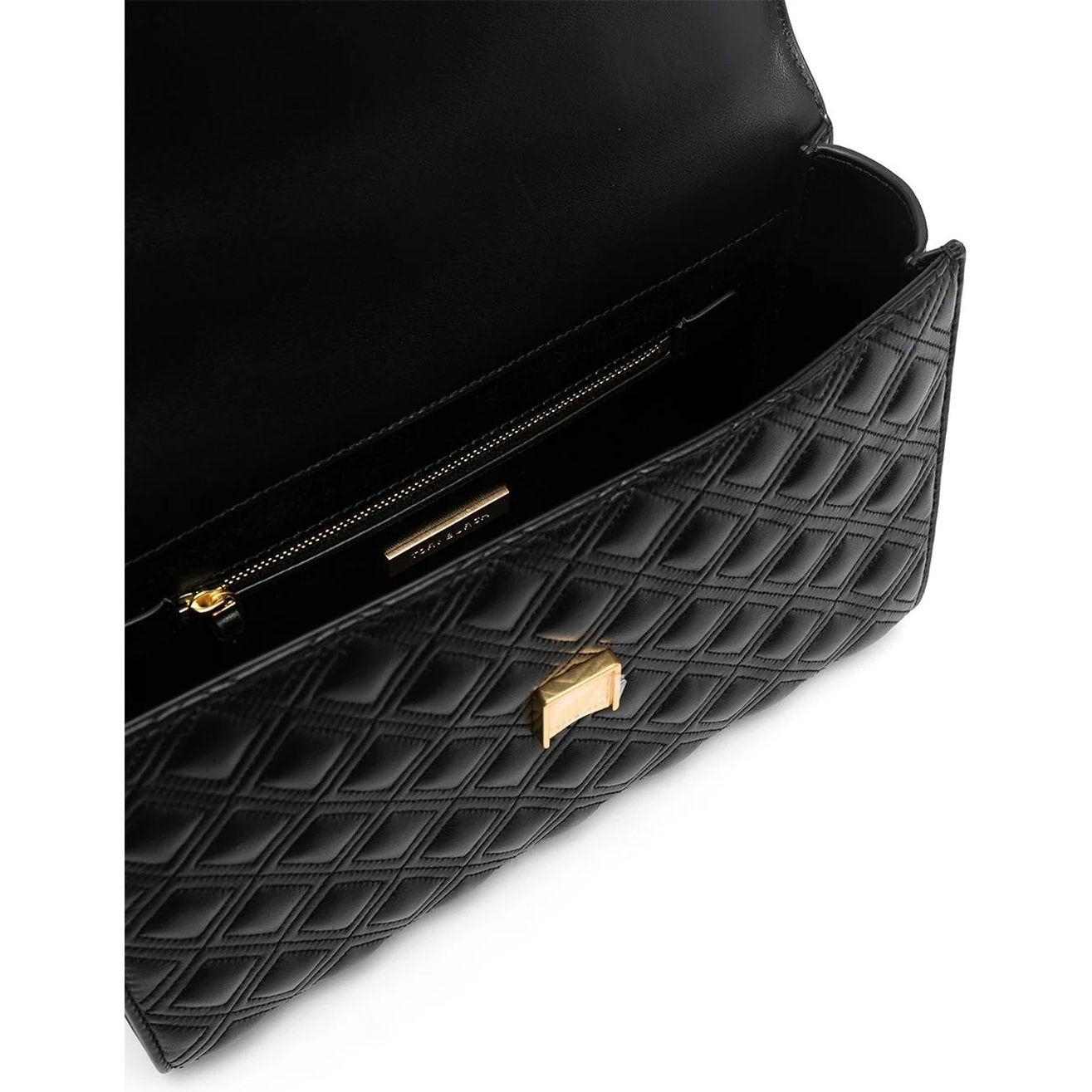 TORY BURCH Rankinė per petį moterims, Juoda, Fleming shoulder bag 4