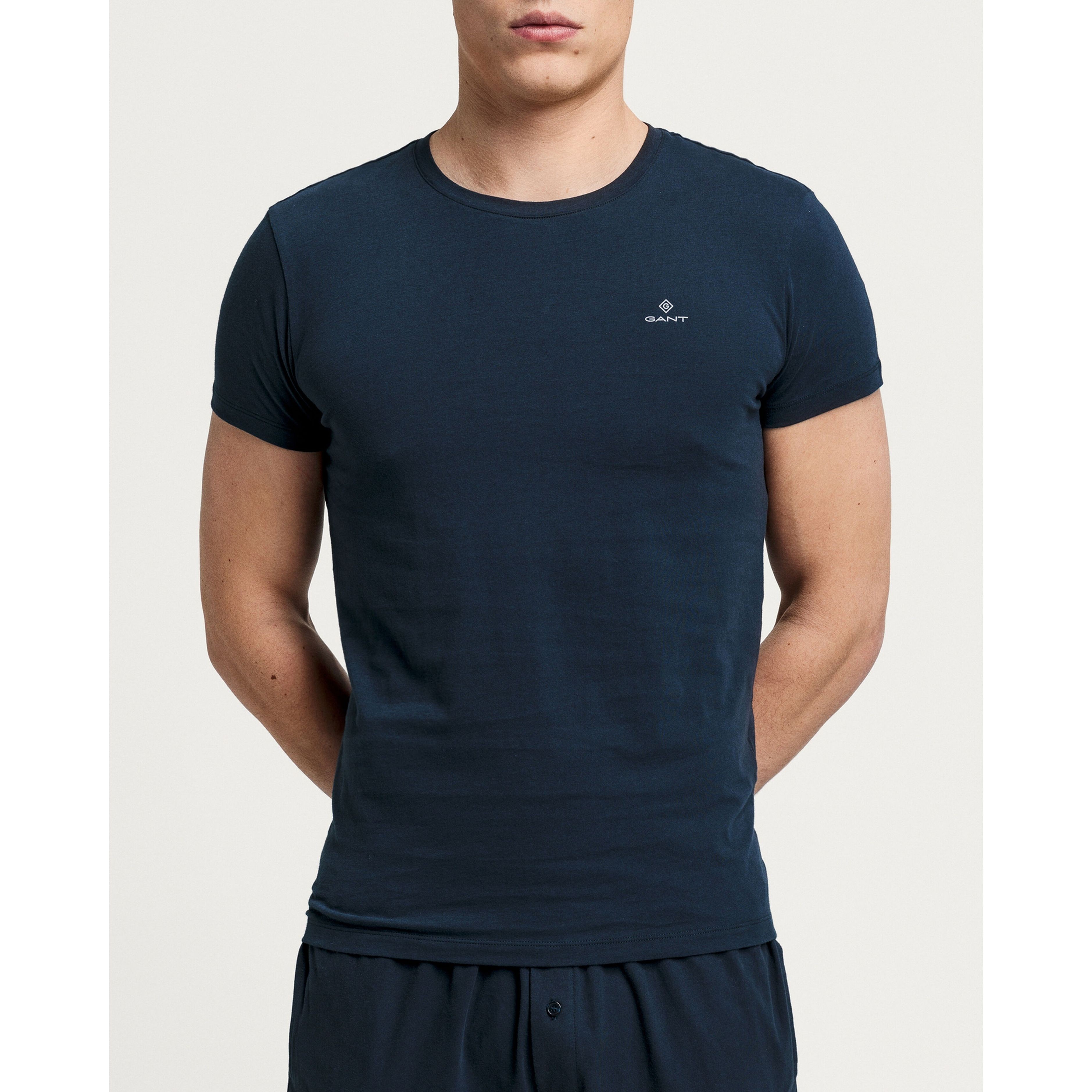 GANT Marškinėliai vyrams, C-NECK T-SHIRT 2-PACK 3