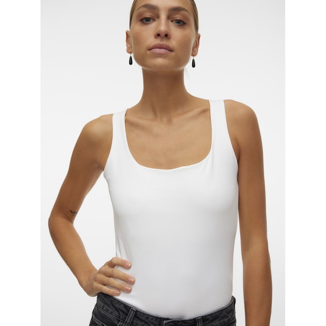 VERO MODA Palaidinės moterims, Balta, VMMILLION SL SQUARE 2