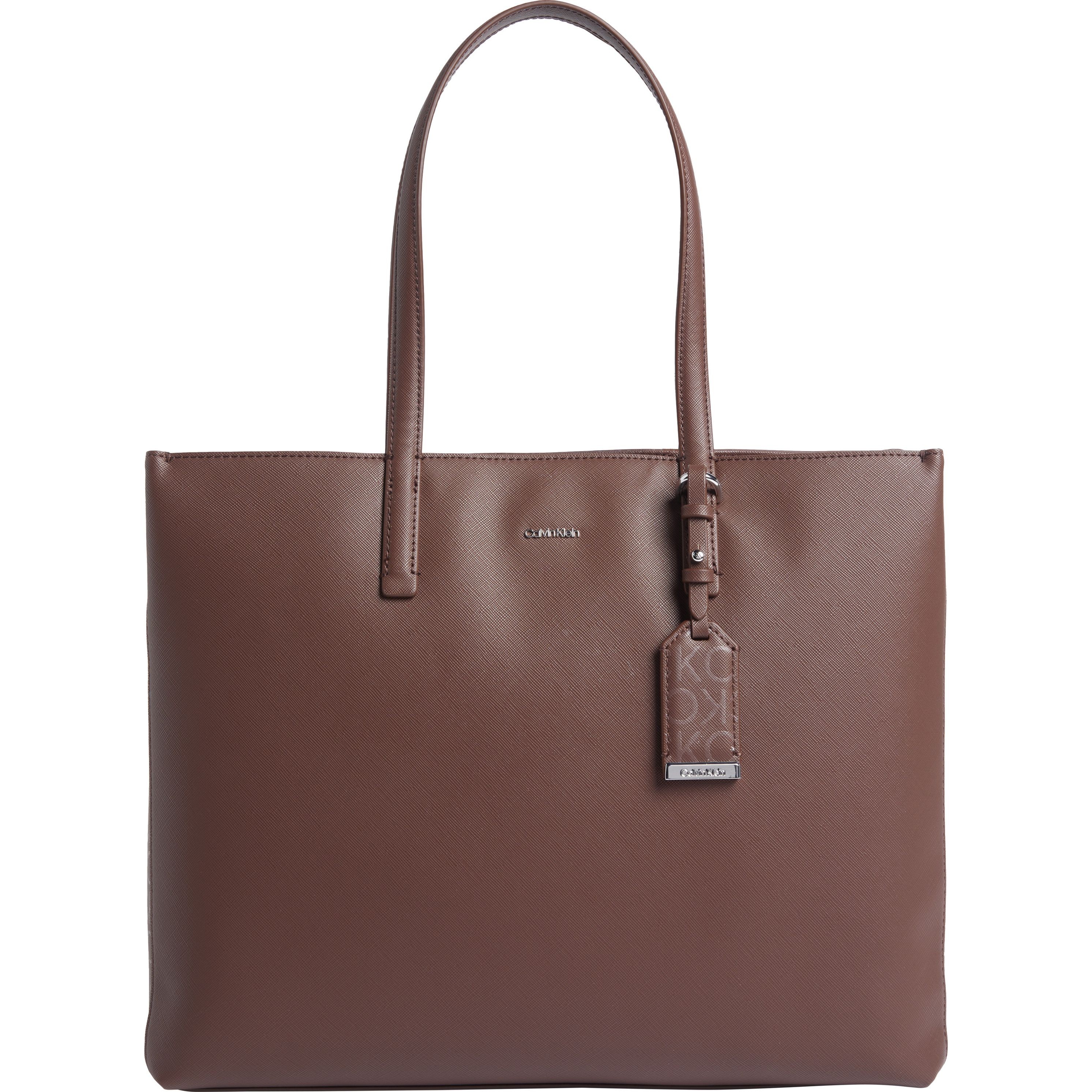 CALVIN KLEIN Pirkinių krepšys moterims, Ruda, Must medium shopper 1