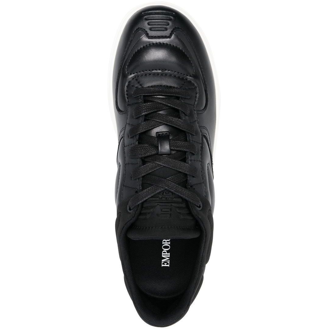 EMPORIO ARMANI Sportiniai bateliai vyrams, Juoda, Sneaker 4