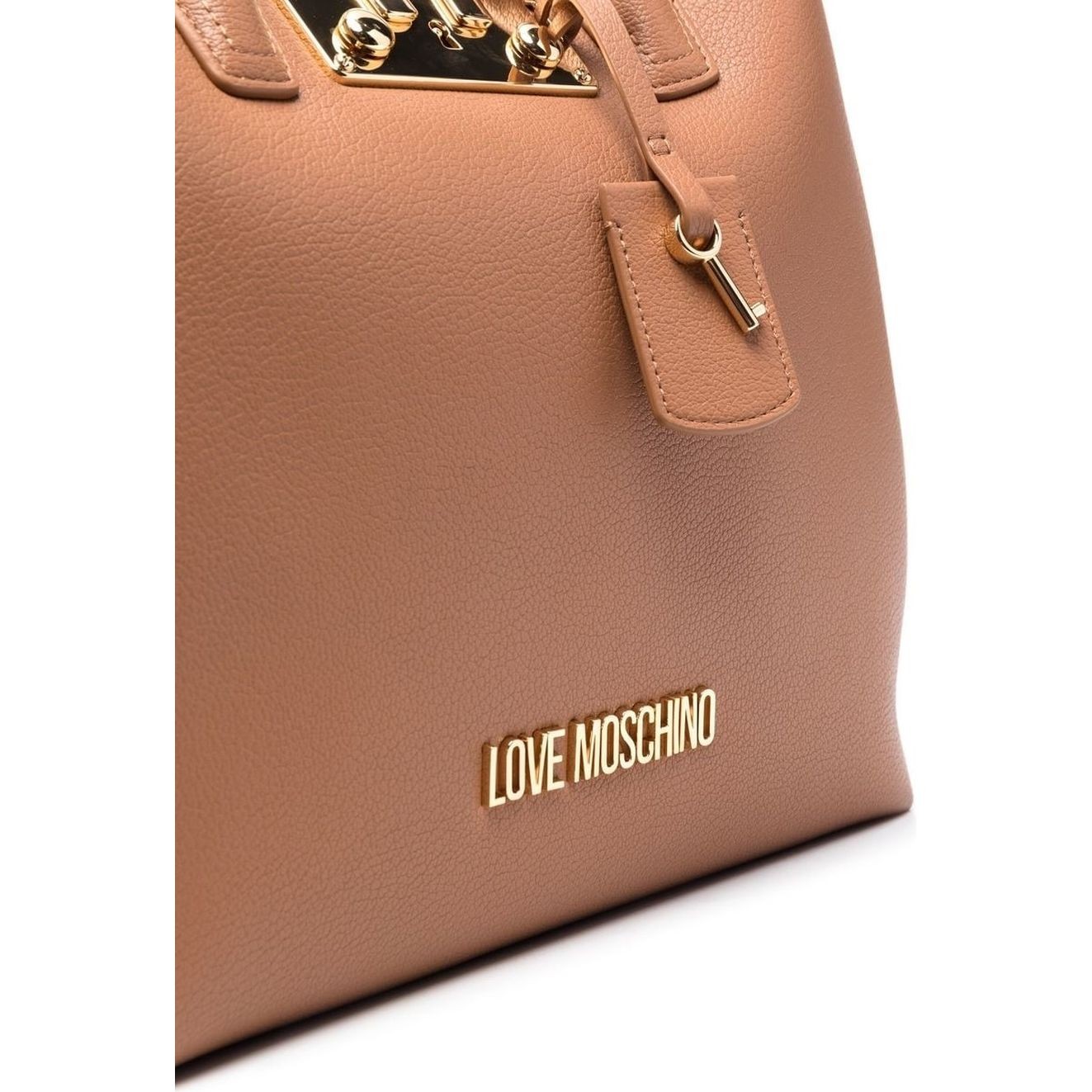 LOVE MOSCHINO Pirkinių krepšys moterims, Ruda, Top handle tote bag 3