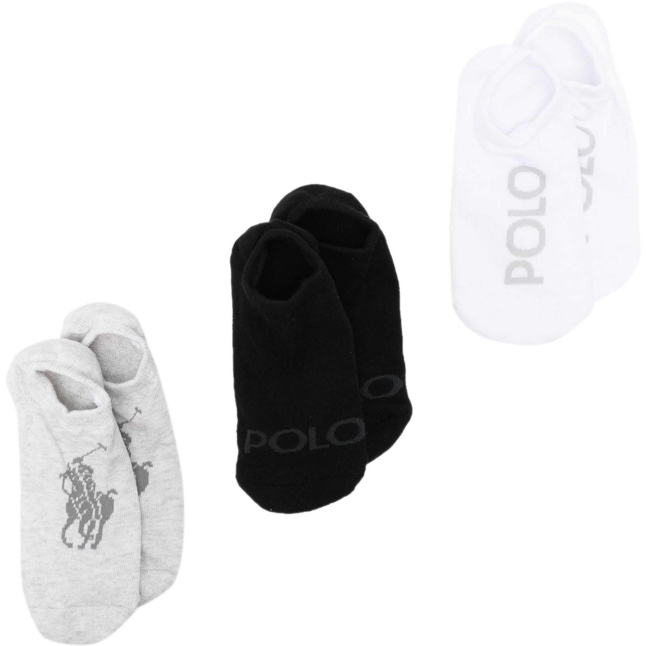 POLO RALPH LAUREN Kojinės moterims, Pilka, Tnl logo 3-pack sock 1