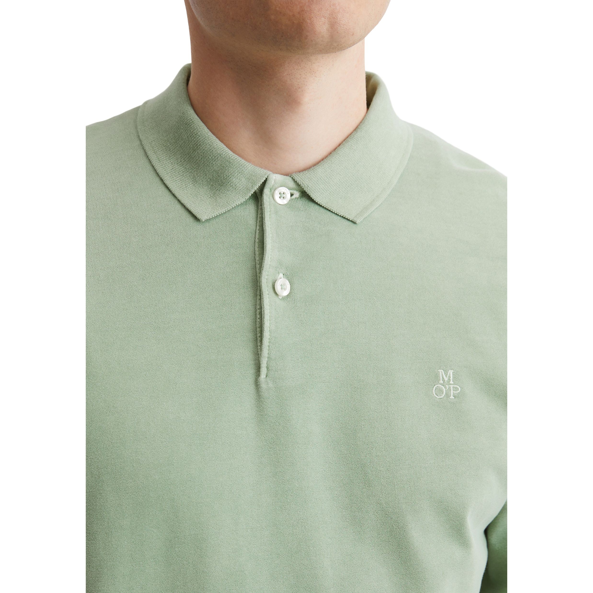 MARC O'POLO Polo marškiniai ilgos rank. vyrams, Žalia, Polo long 520223655004 4