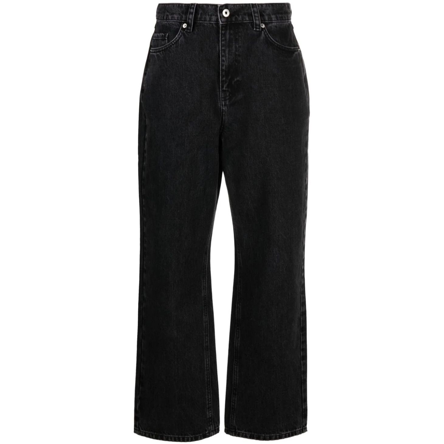 AXEL ARIGATO Tiesūs džinsai - moterims, Juoda, Sly mid-rise jeans 1