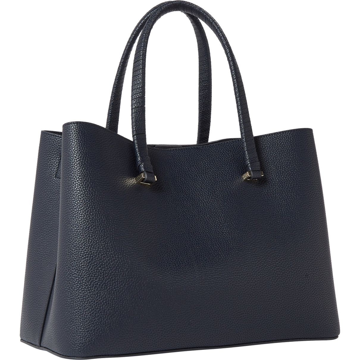 TOMMY HILFIGER Pirkinių krepšys moterims, Mėlyna, Emblem satchel corp 2