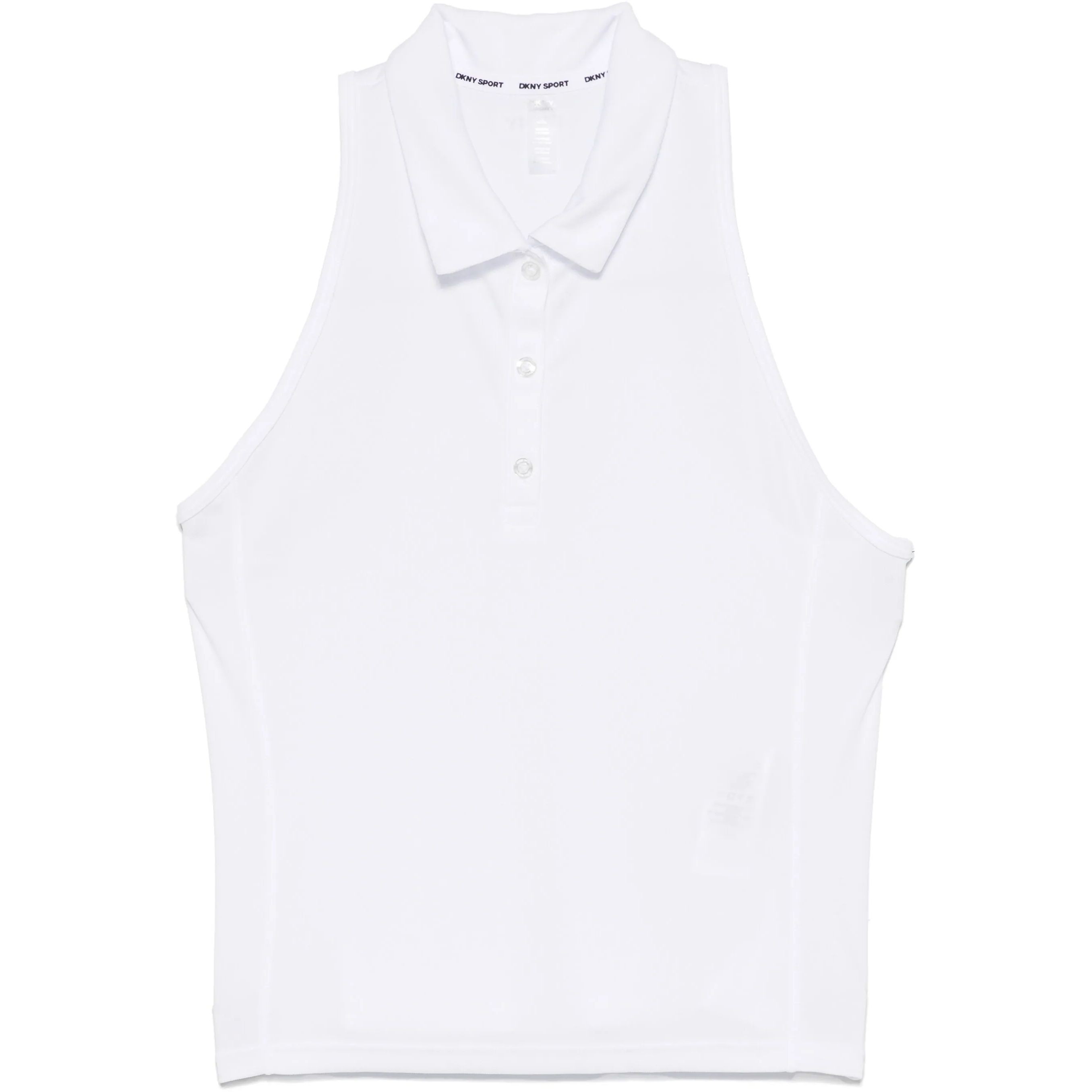 DKNY Marškiniai be rankovių moterims, Balta, Racerback polo tank 1