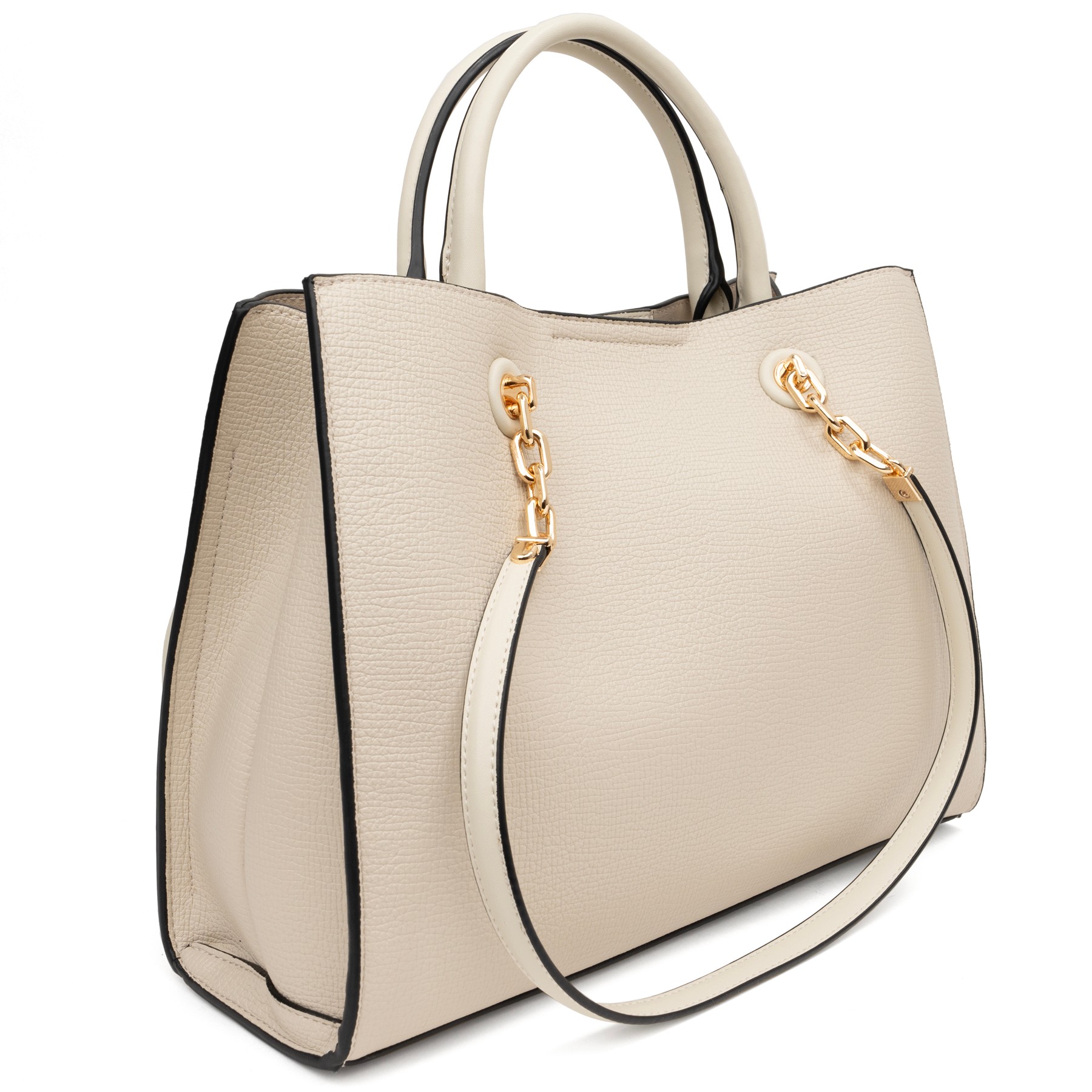 JULICE Pirkinių krepšys moterims, Smėlio, Tote bag 2