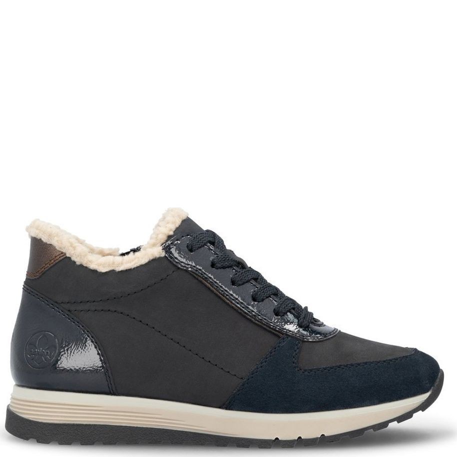 RIEKER Laisvalaikio bateliai moterims, Mėlyna, Ladies mid height boots 2