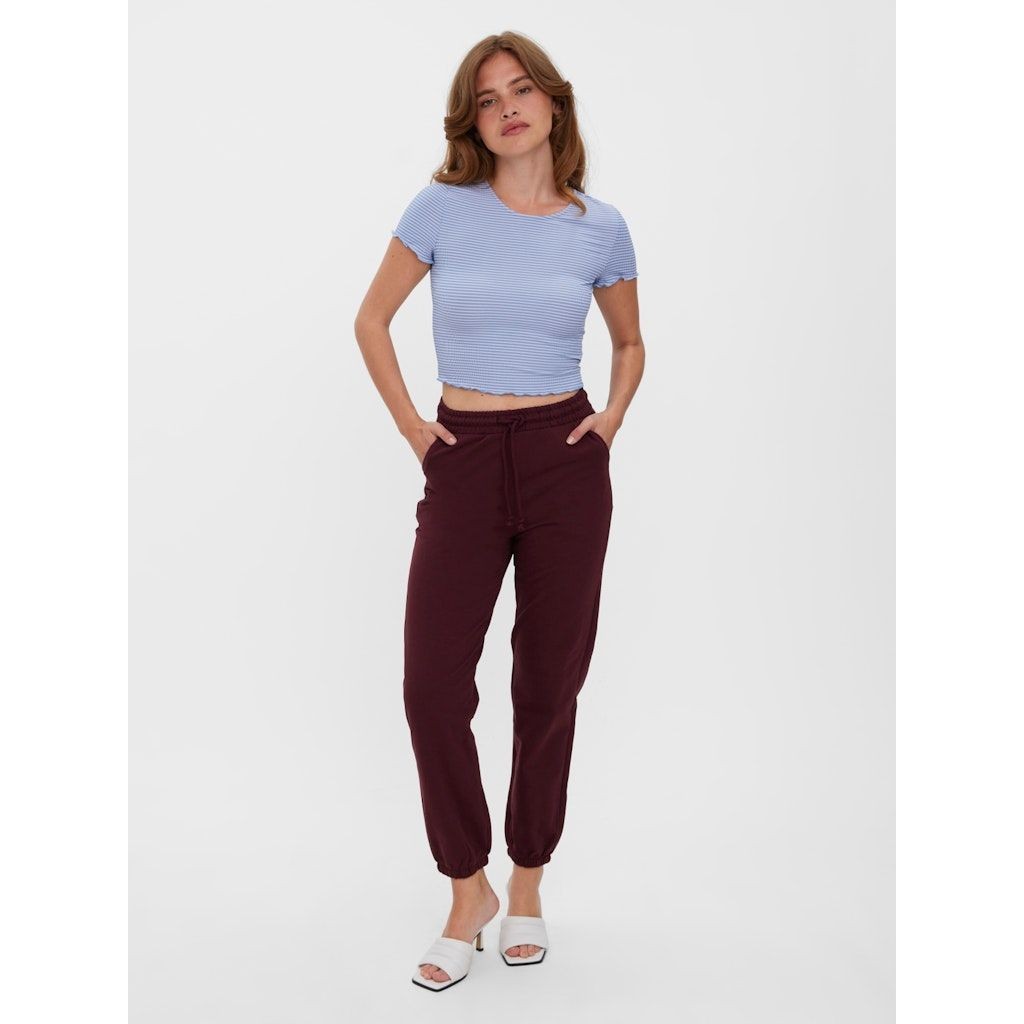 VERO MODA Striukė moterims, Mėlyna, VMJILL SS CROP TOP JR 4