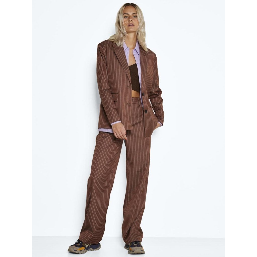 NOISY MAY Švarkas moterims, Ruda, NMLAURA L/S DETAILED 3