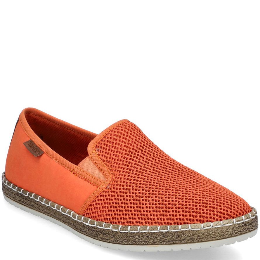 RIEKER Laisvalaikio bateliai vyrams, Oranžinė, LEISURE 1