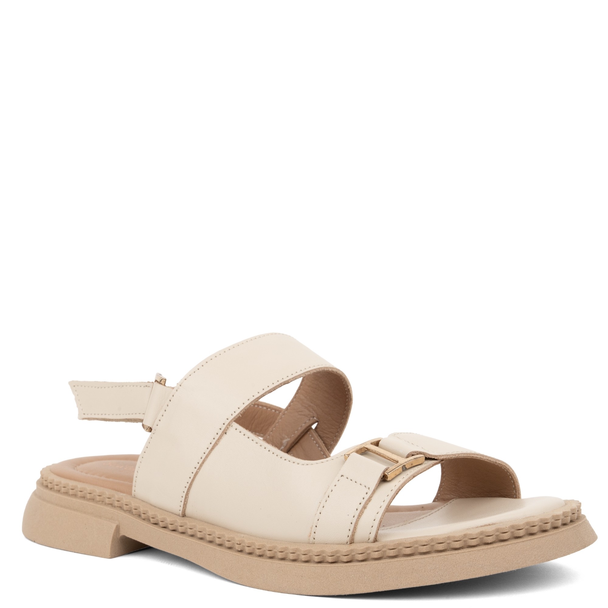 SERGIO MORETTI Basutės moterims, Smėlio, Sandals 1