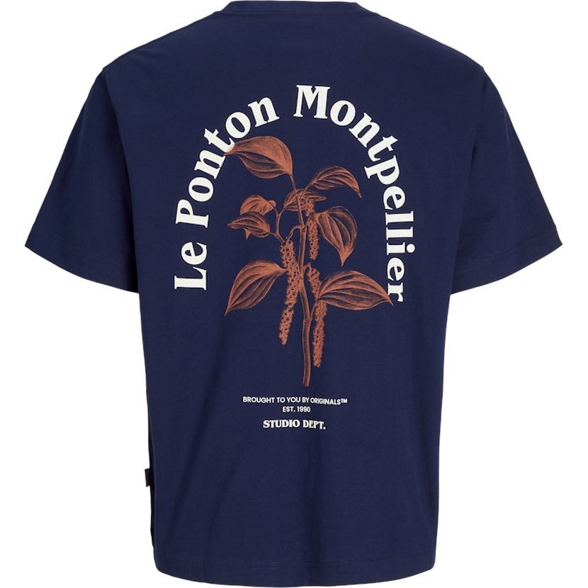 JACK & JONES Marškinėliai vyrams, Mėlyna, Paros easter sketch tee 2