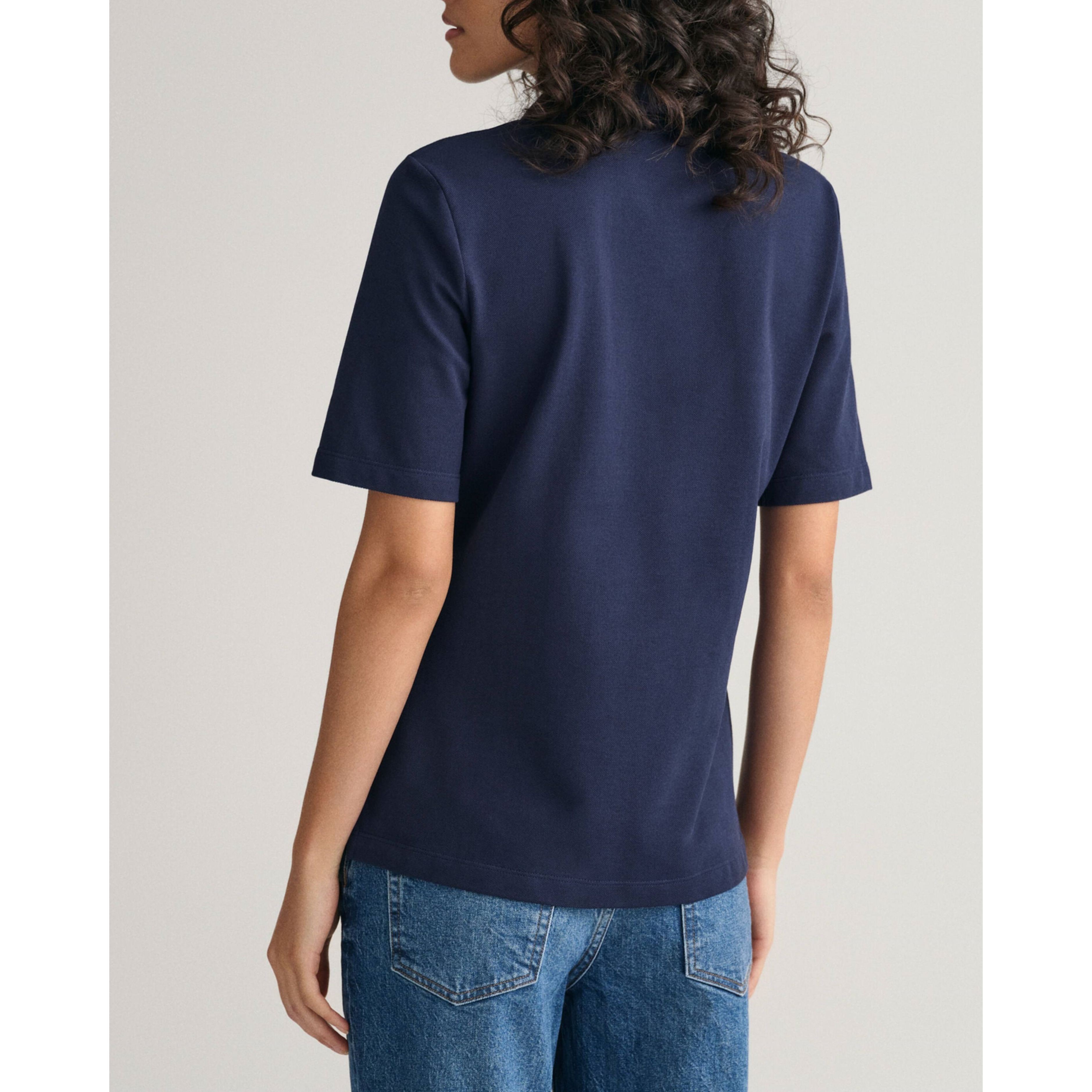 GANT Polo marškiniai trumpos rank. moterims, Mėlyna 3