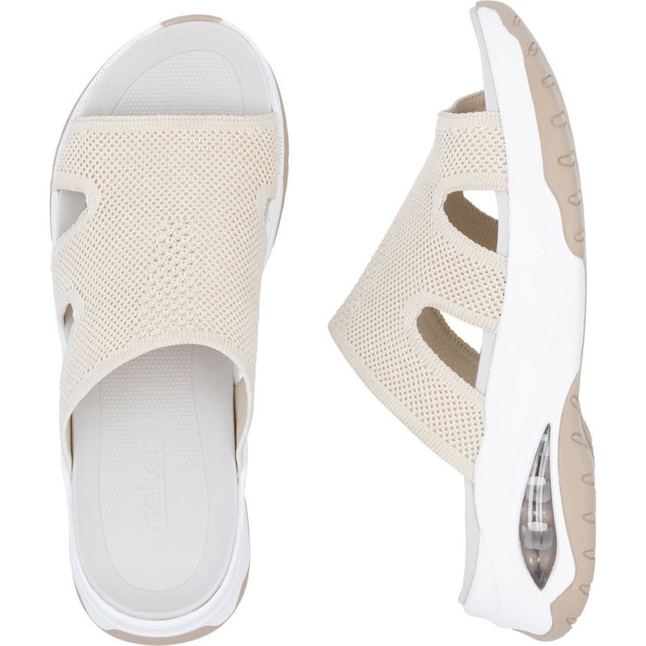 RIEKER Basutės moterims, Smėlio, Sandals 8