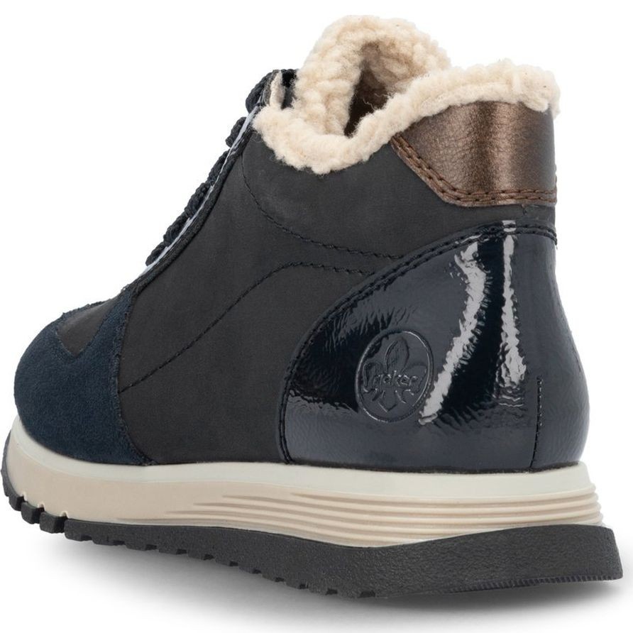 RIEKER Laisvalaikio bateliai moterims, Mėlyna, Ladies mid height boots 4