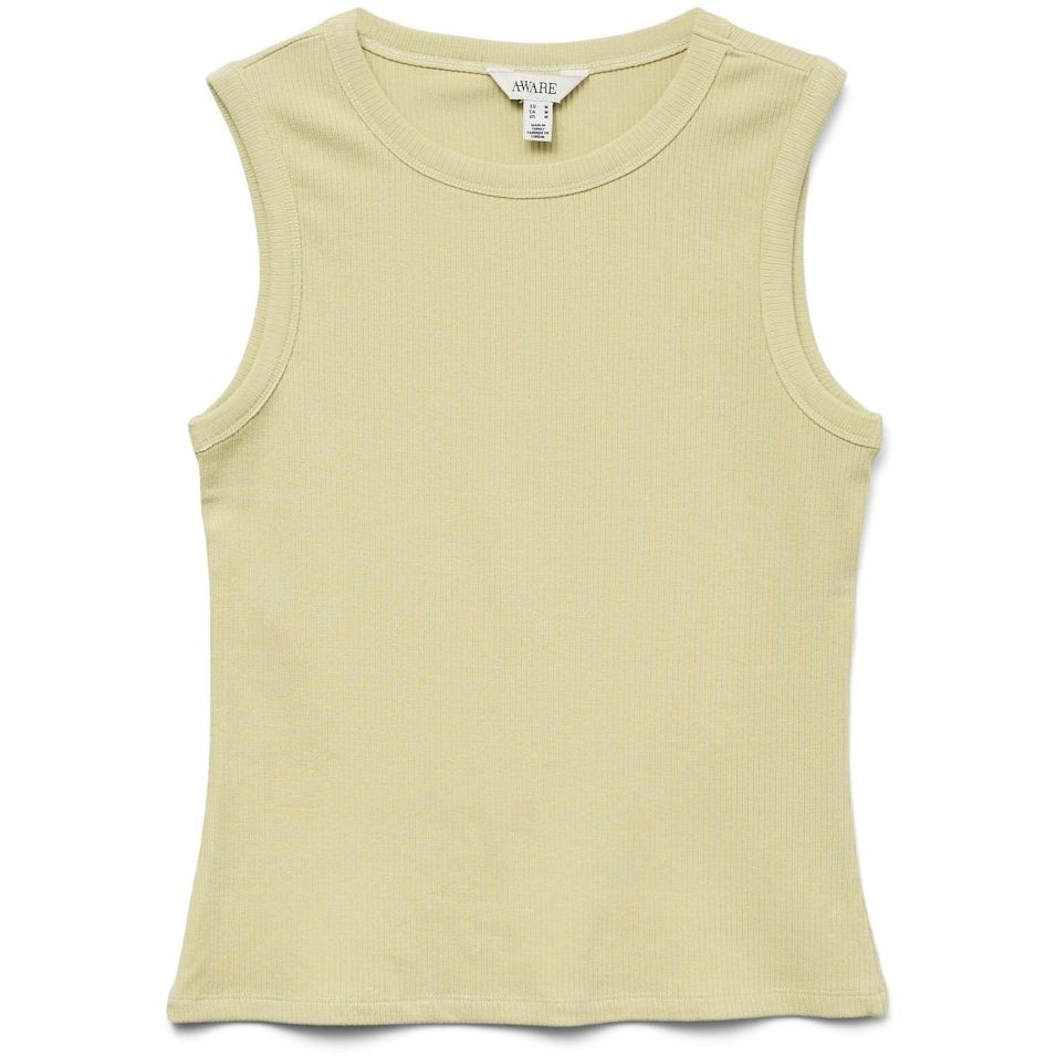 VERO MODA Marškiniai be rankovių moterims, Geltona, Promise tank top 1