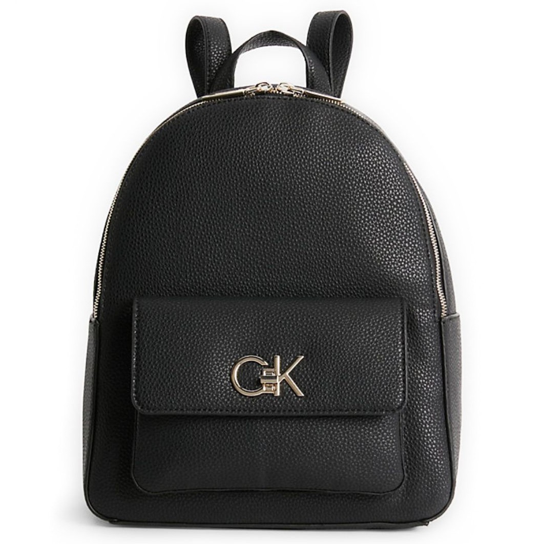 CALVIN KLEIN Kuprinė moterims, Juoda, Re-lock backpack pocket 1