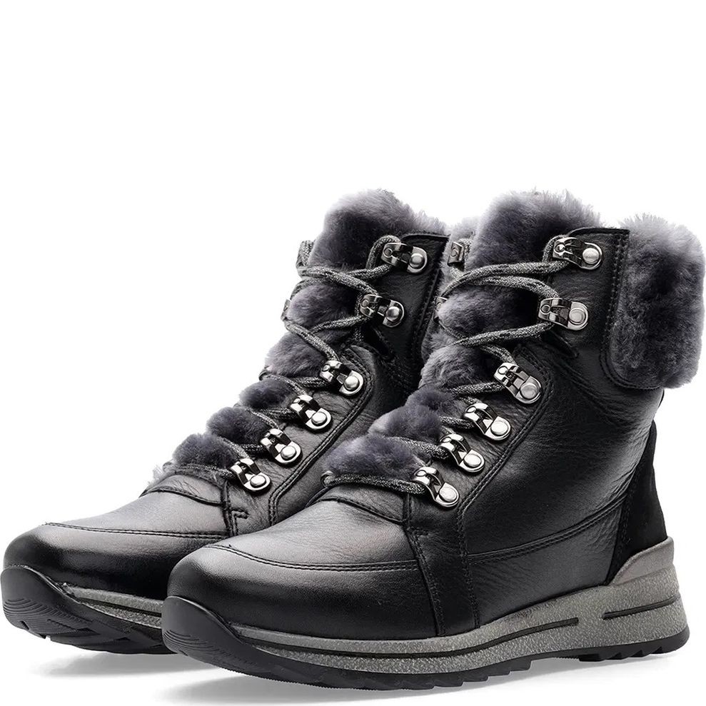 ARA Pašiltinti aulinukai moterims, Juoda, Osaka booties 3