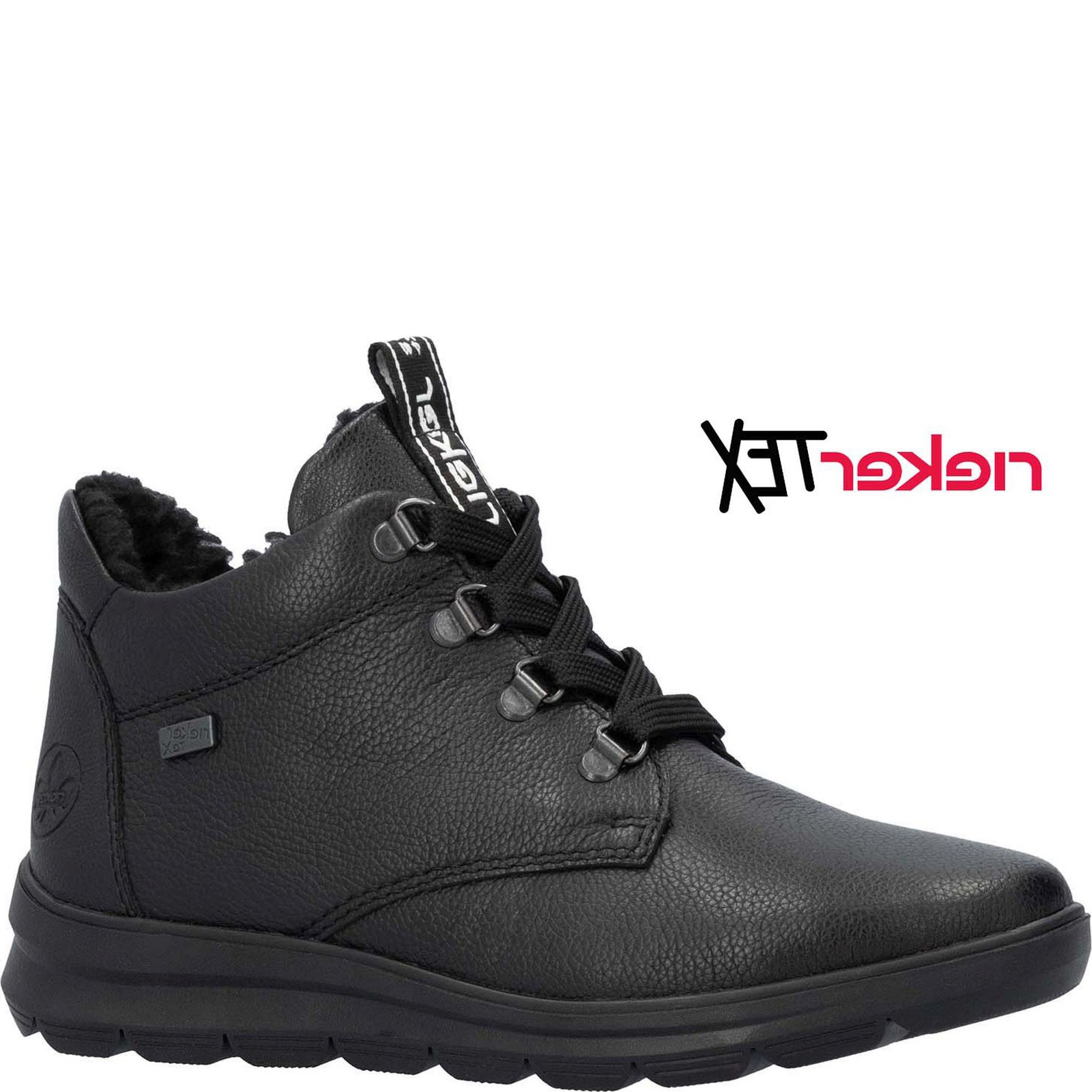 RIEKER Laisvalaikio bateliai moterims, Juoda, Ladies mid height boots 1