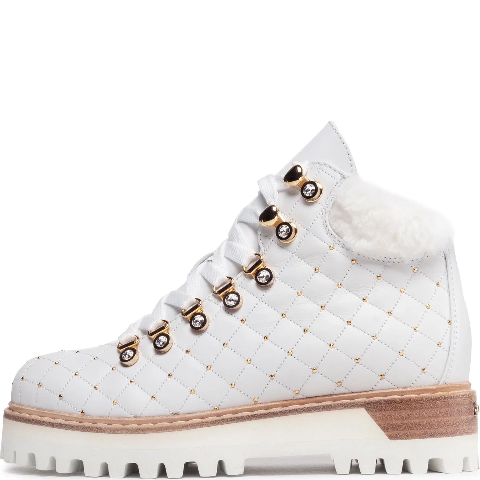 LE SILLA Aulinukai moterims, Balta, St. Moritz fod.montone booties 4