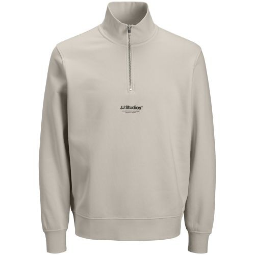 JACK & JONES Megztinis vyrams, Smėlio, Soho sweat zip 1