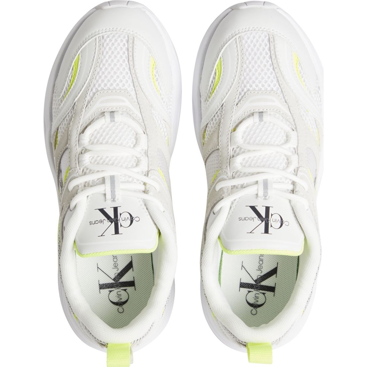 CALVIN KLEIN JEANS Sportiniai bateliai moterims, Balta, RETRO TENNIS SU-MESH W 3