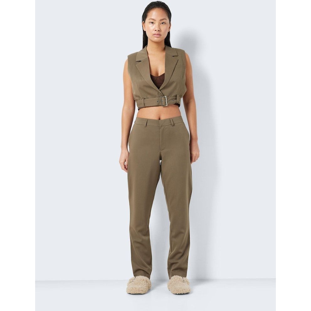 NOISY MAY Kelnės moterims, Ruda, NMTHEA VIVIAN NW PANT 5