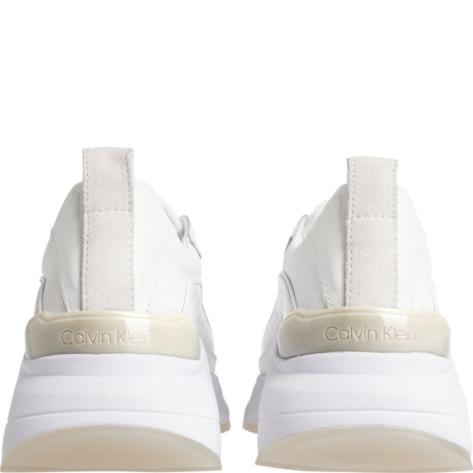 CALVIN KLEIN Sportiniai bateliai moterims, Balta, INTERNAL WEDGE LACE UP 5
