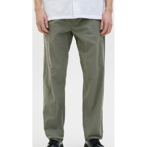 JACK & JONES Kelnės vyrams, Chaki, Kane summer linen 3